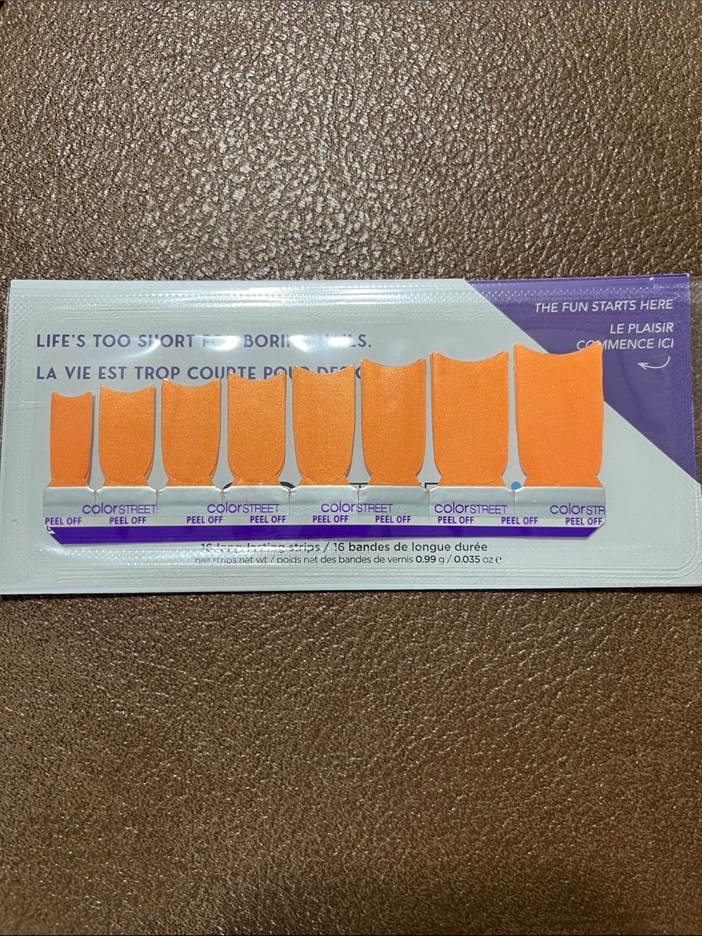 BOGO COLOR STREET | Tangerine Crush Nail Strips